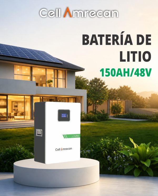BATERIA DE LITIO 150AH/48V AMRECAN BLANCA