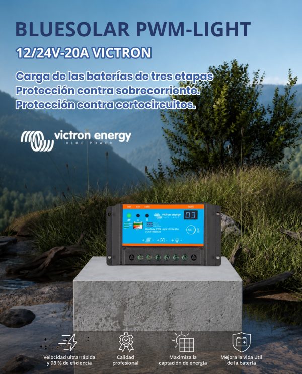 BLUESOLAR PWM-LIGHT 12/24V-20A VICTRON