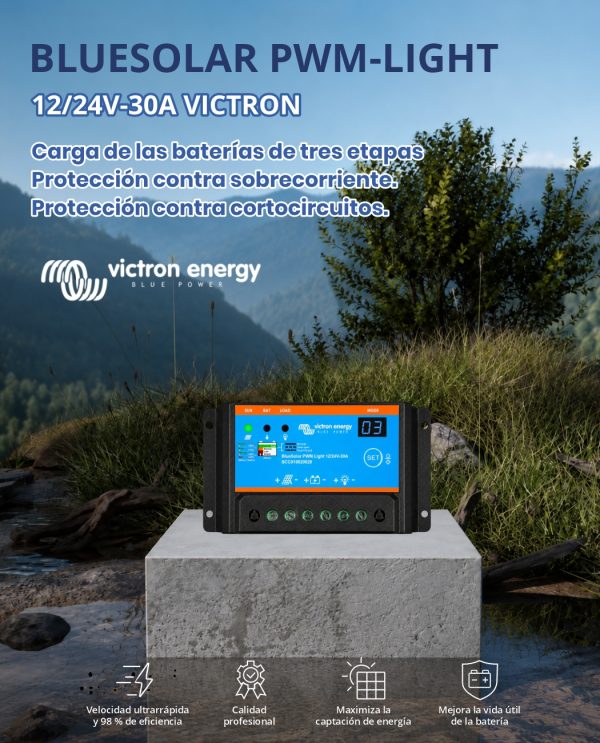 BLUESOLAR PWM-LIGHT 12/24V-30A VICTRON