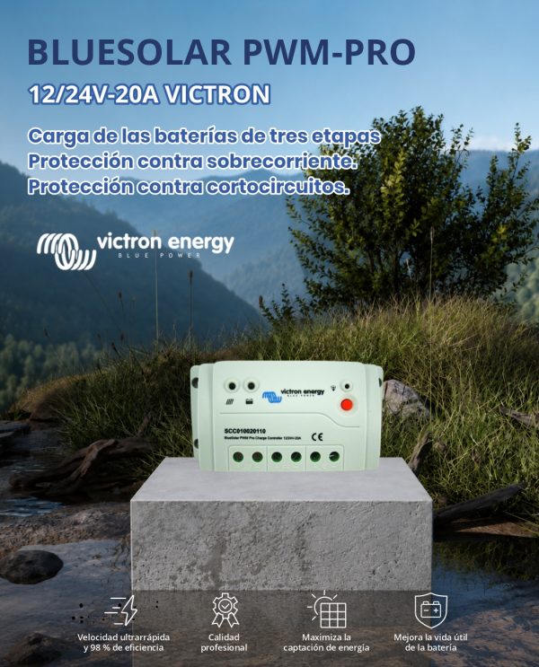 BLUESOLAR PWM-PRO 12/24V-20A VICTRON