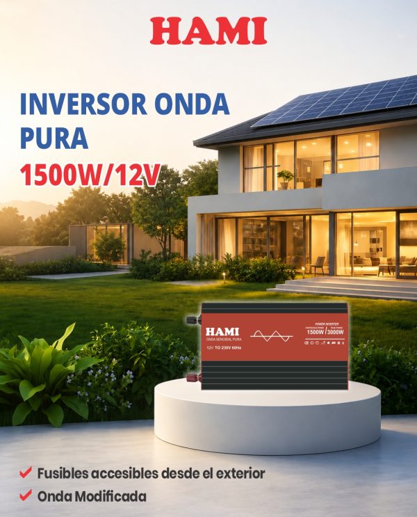 HAMI IMPORTADO 1500W/12V ONDA PURA