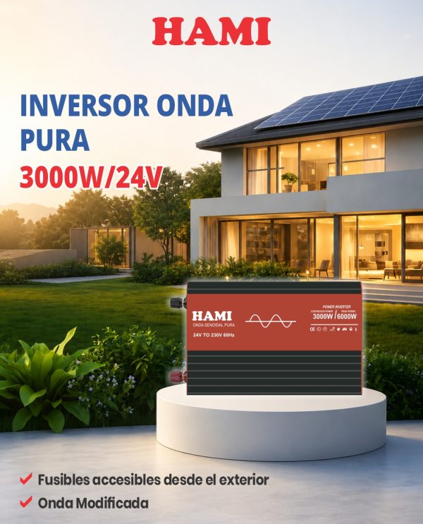 HAMI IMPORTADO 3000W/24V ONDA PURA