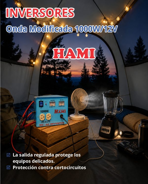 INVERSOR NACIONAL 1000W/12V