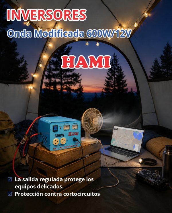 INVERSOR NACIONAL 600W/12V