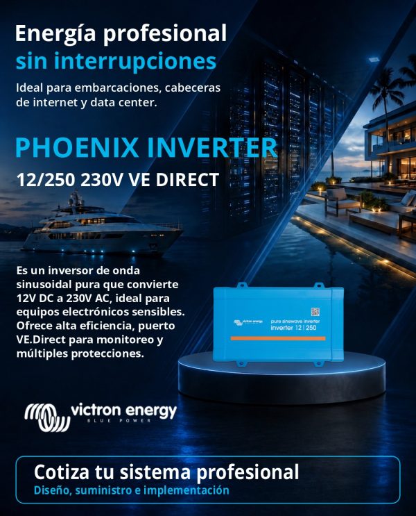 PHOENIX INVERTER 12/250 230V VE DIRECT
