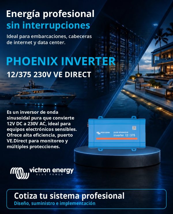 PHOENIX INVERTER 12/375 230V VE DIRECT