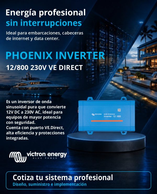 PHOENIX INVERTER 12/800 230V VE DIRECT