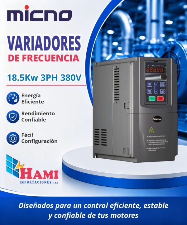 VARIADOR MICNO 18.5KW TRIFASICO 380V